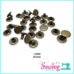 BUTTON - RIVET-METAL-8MM & 13MM
